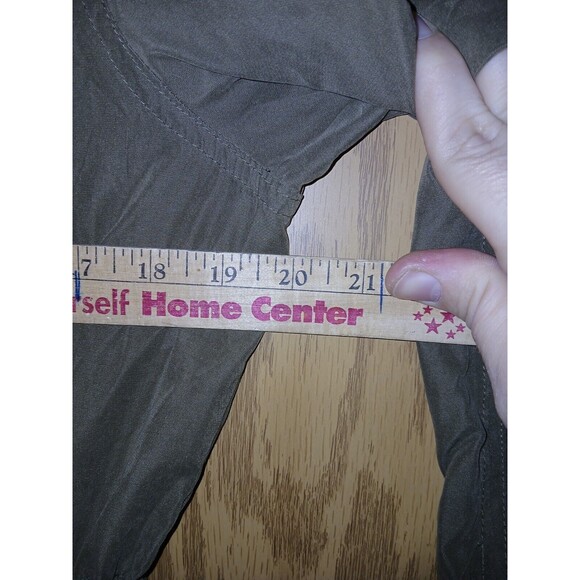 Love Tree Utility Jacket Women’s Size Large Army Green Drawstring Waist 40×28 - Picture 6 of 16